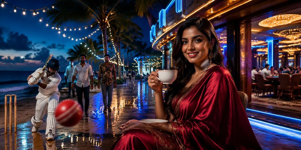 সেন্ট মার্টিন দ্বীপে ক্রিকেট বেটিং পূর্বাভাস পর্যালোচনার দৃশ্য
